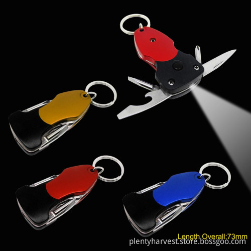Multi Function Key Chain Tools with LED Torch (#6128)